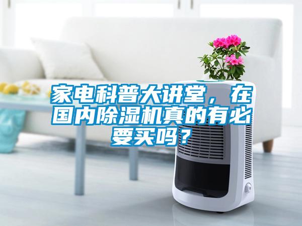 家電科普大講堂，在國內除濕機真的有必要買嗎？