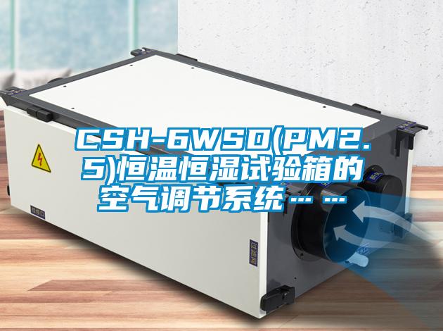 CSH-6WSD(PM2.5)恒溫恒濕試驗箱的空氣調節(jié)系統(tǒng)……