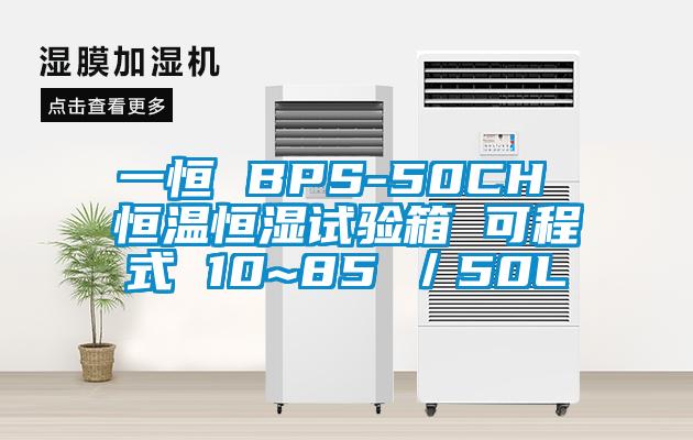 一恒 BPS-50CH 恒溫恒濕試驗箱 可程式 10~85℃／50L