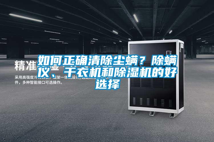 如何正確清除塵螨？除螨儀、干衣機和除濕機的好選擇